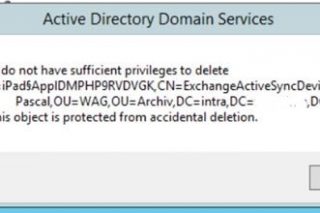 AD USER OBJECT CANNOT DELETE – YOU DO NOT HAVE SUFFICIENT PRIVILEGES TO ...